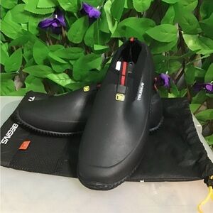 Trudave Men’s Waterproof Slip-On Black Shoes - Size 12 New